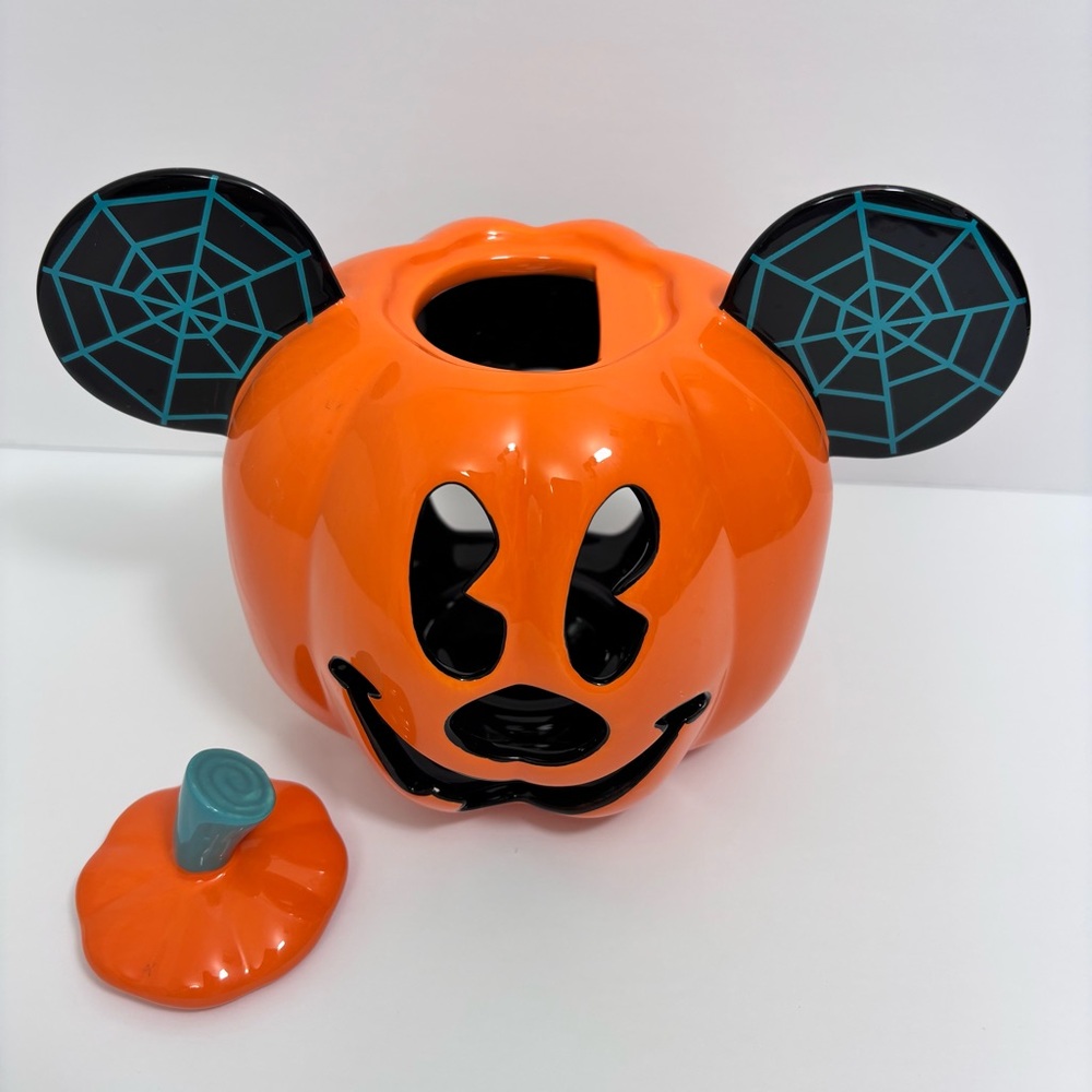 Disney Halloween Mickey Mouse Pumpkin Jack o’ lantern Votive Candle Holder - Picture 3 of 13